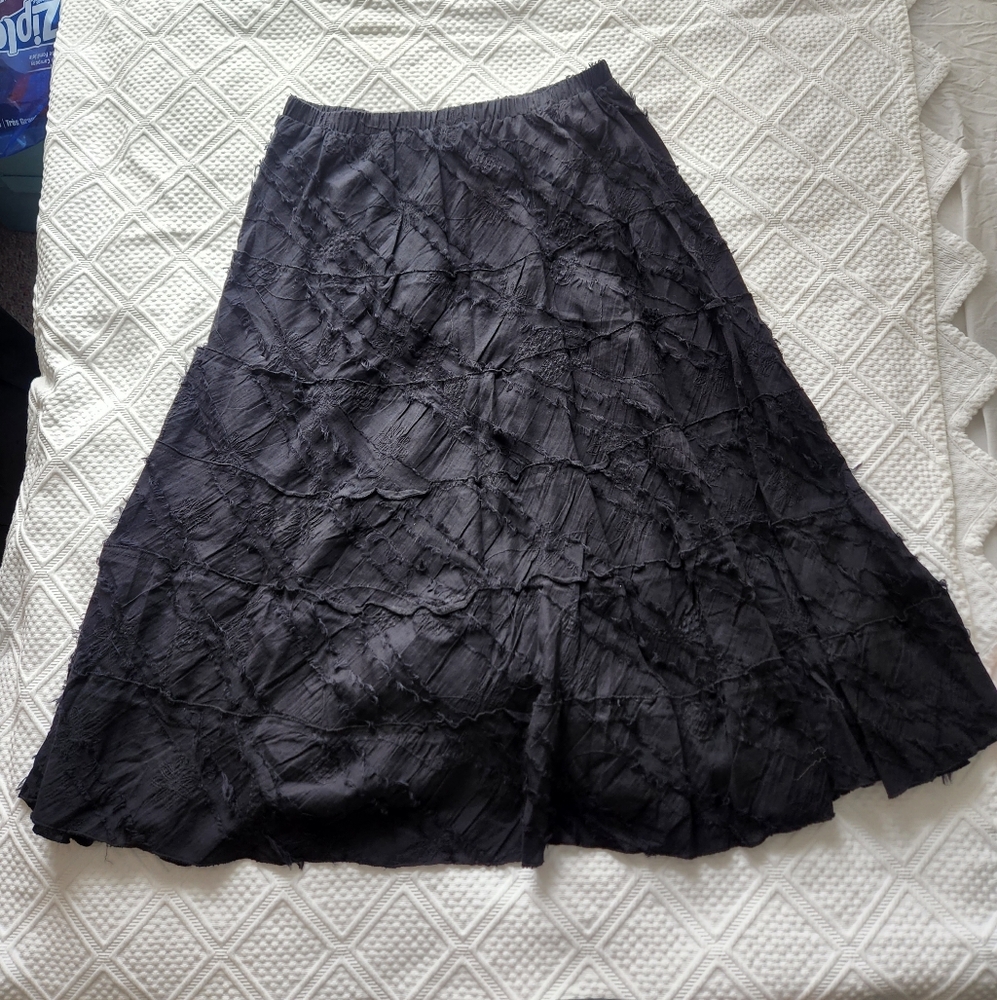 Lulu-B Elegant Black Women's Skirt Vintage